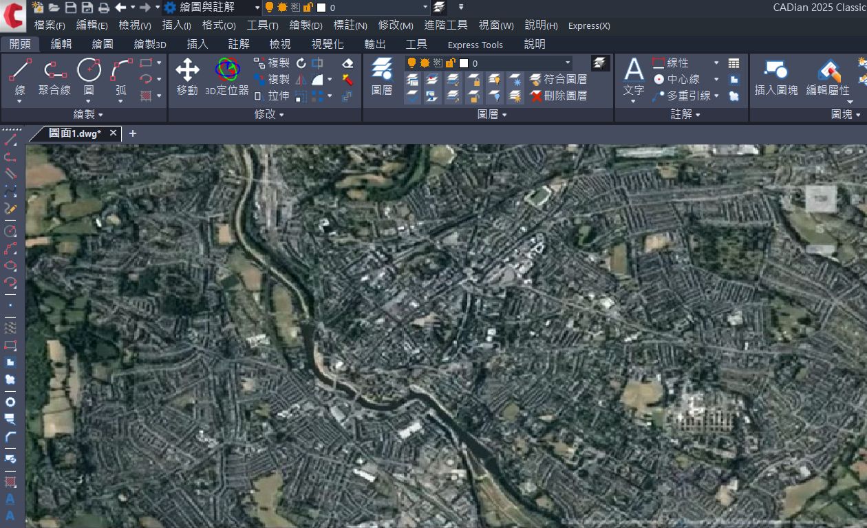 cadian匯入國土測繪局WFS地圖
